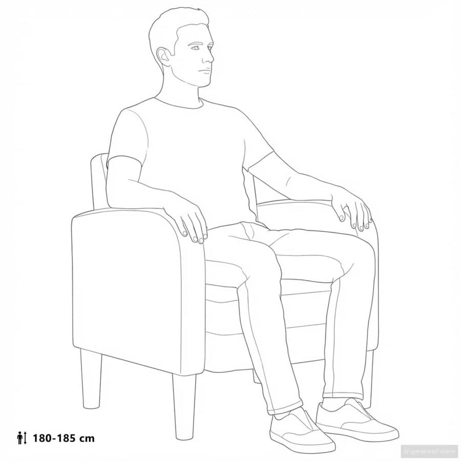Fauteuil met armleuningen 54 cm kunstleer grijs
