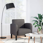 Fauteuil 69x67x70 cm kunstleer grijs