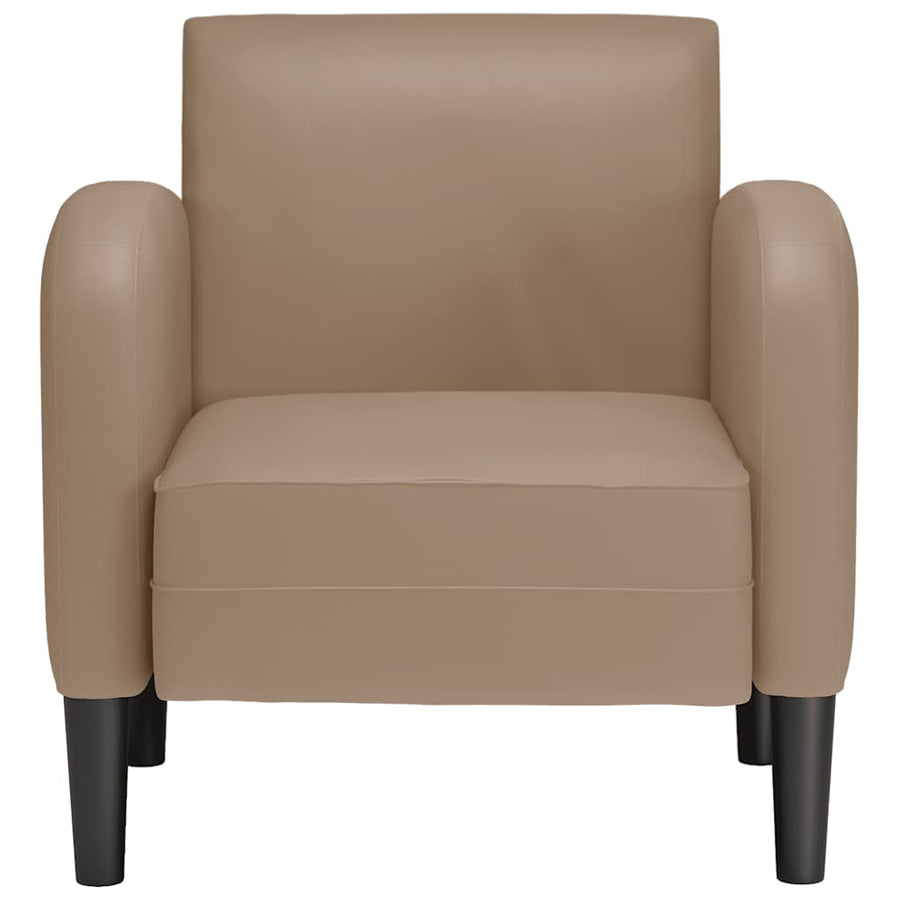 Fauteuil met armleuningen Cappuccino 54 cm kunstleer
