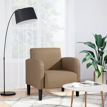 Fauteuil met armleuningen Cappuccino 54 cm kunstleer