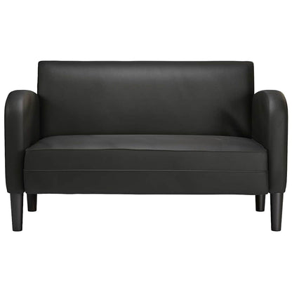 Loveseat bank 110 cm kunstleer zwart