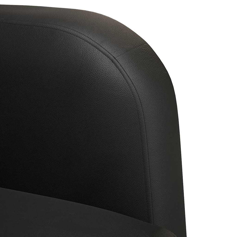 Loveseat bank 110 cm kunstleer zwart