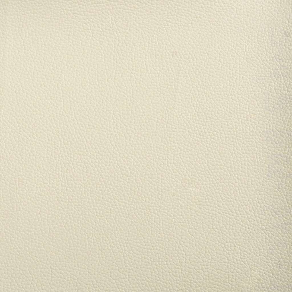 Loveseat bank 110 cm kunstleer crèmekleurig