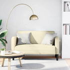 Loveseat 110 cm kunstleer crèmekleurig