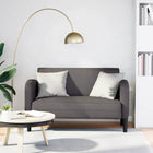 Loveseat 110 cm kunstleer grijs