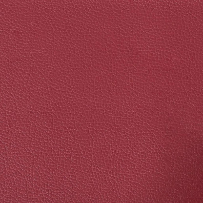 Loveseat bank 110 cm kunstleer wijnrood