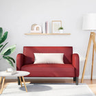 Loveseat 110 cm kunstleer wijnrood
