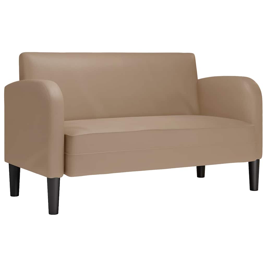Loveseat bank cappuccino 110 cm kunstleer