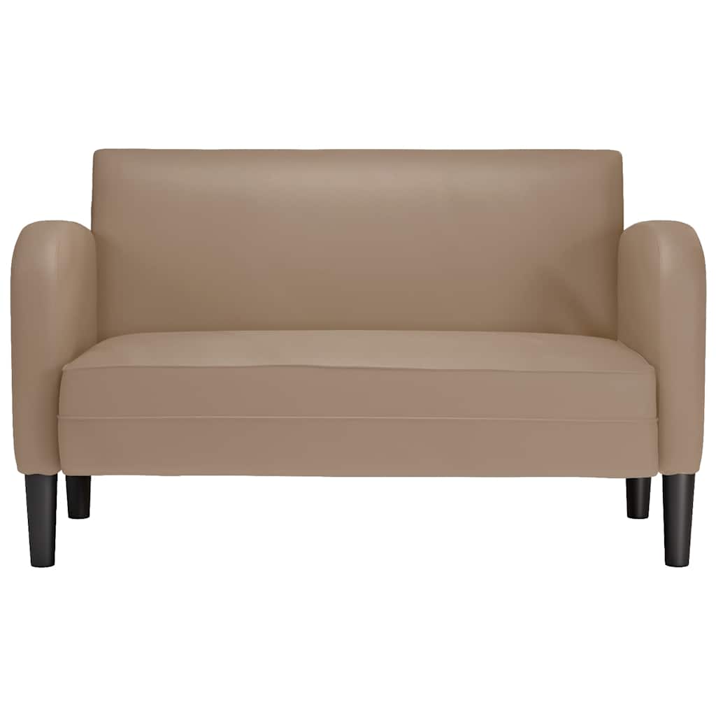 Loveseat bank cappuccino 110 cm kunstleer