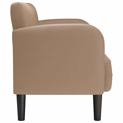 Loveseat bank cappuccino 110 cm kunstleer