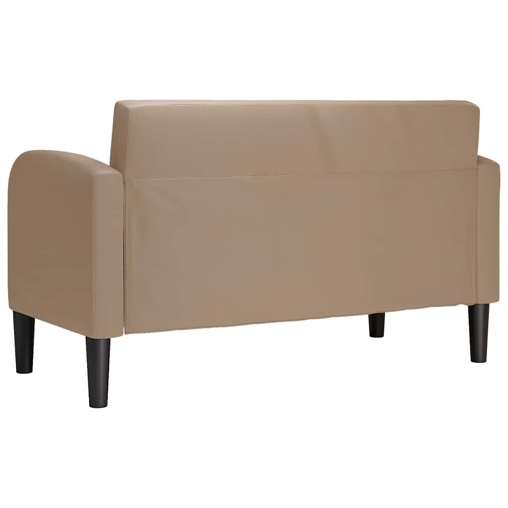 Loveseat bank cappuccino 110 cm kunstleer