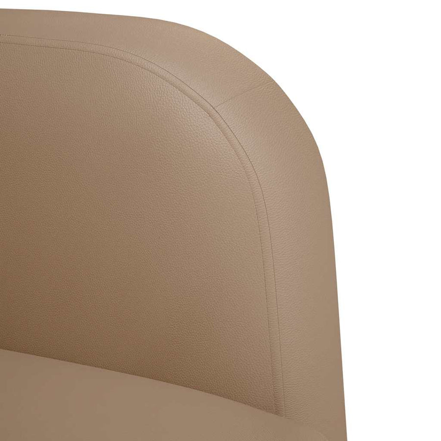 Loveseat bank cappuccino 110 cm kunstleer