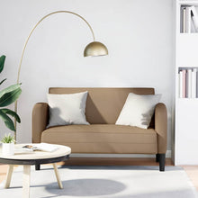 Loveseat bank cappuccino 110 cm kunstleer