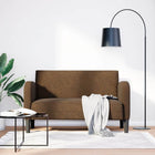 Loveseat bank 110 cm kunstleer bruin