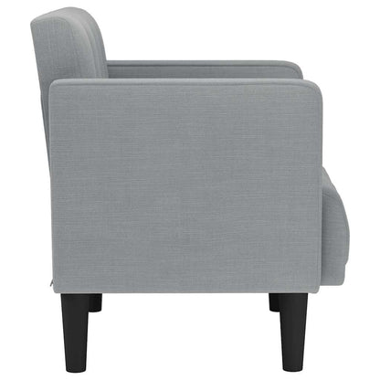 Fauteuil met armleuningen Lichtgrijs 53 cm Stof