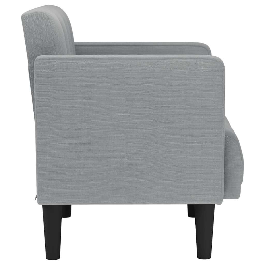 Fauteuil met armleuningen Lichtgrijs 53 cm Stof
