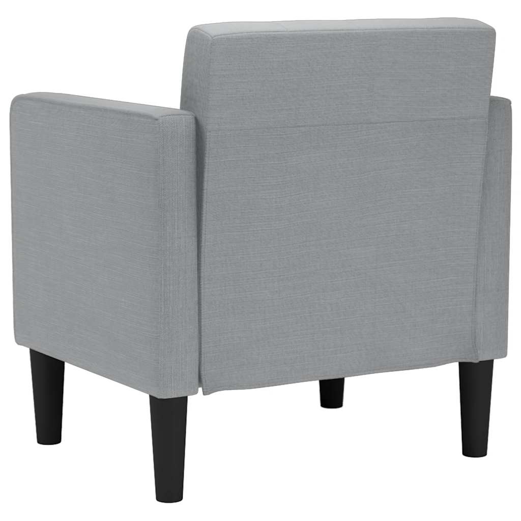 Fauteuil met armleuningen Lichtgrijs 53 cm Stof
