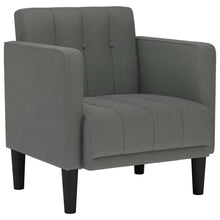 Fauteuil Met Armleuningen 53 Cm Stof Donkergrijs