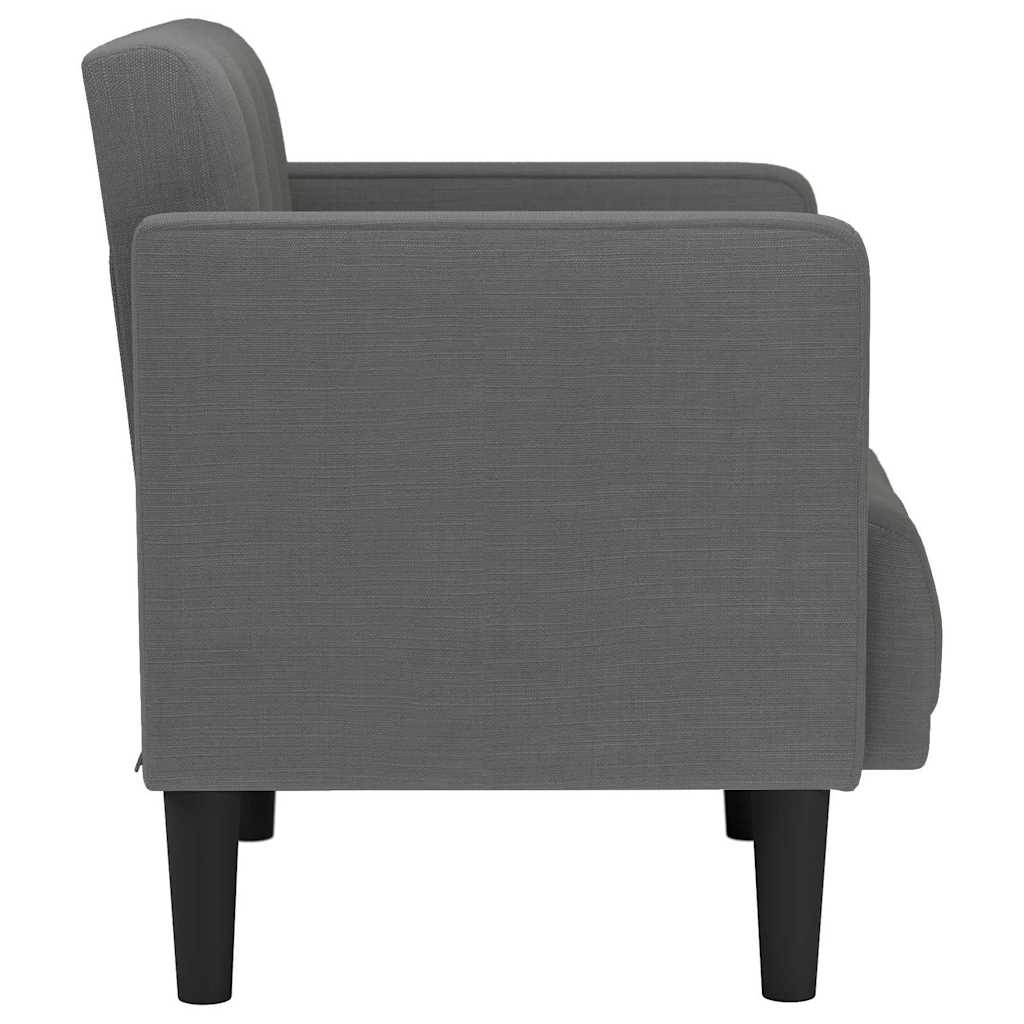 Fauteuil Met Armleuningen 53 Cm Stof Donkergrijs