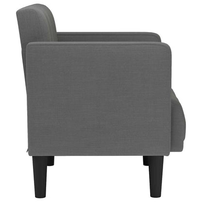 Fauteuil Met Armleuningen 53 Cm Stof Donkergrijs