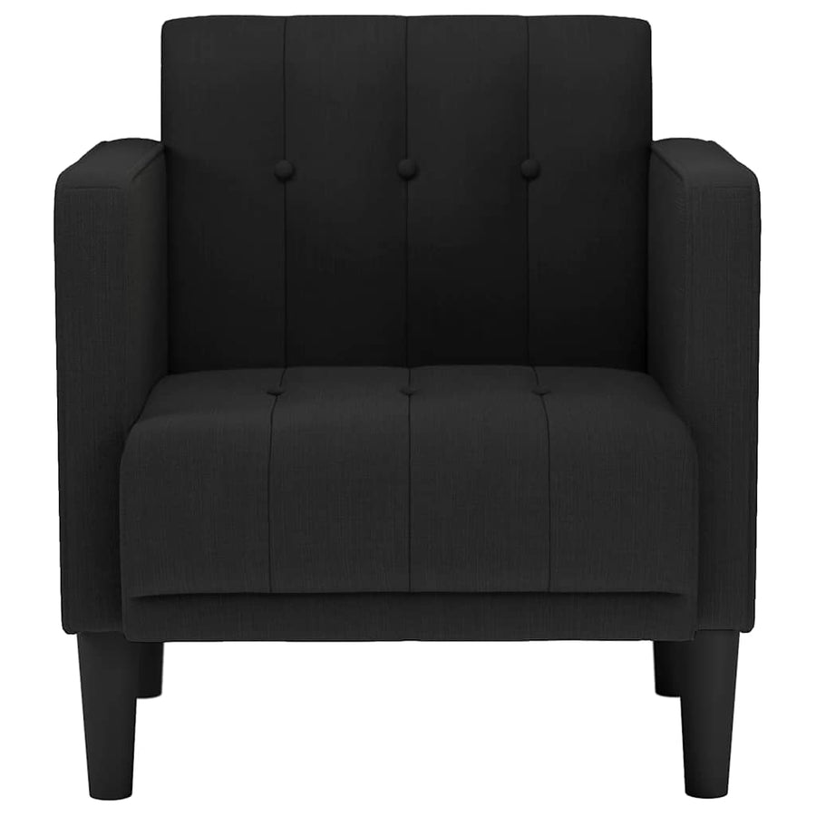 Fauteuil met armleuningen Zwart 53 cm Stof