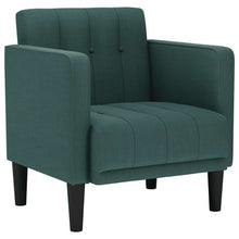 Fauteuil met armleuningen Donkergroen 53 cm Stof