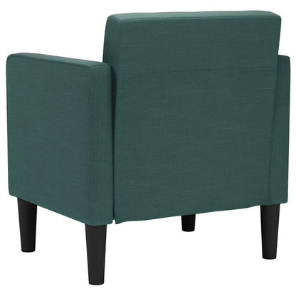 Fauteuil met armleuningen Donkergroen 53 cm Stof
