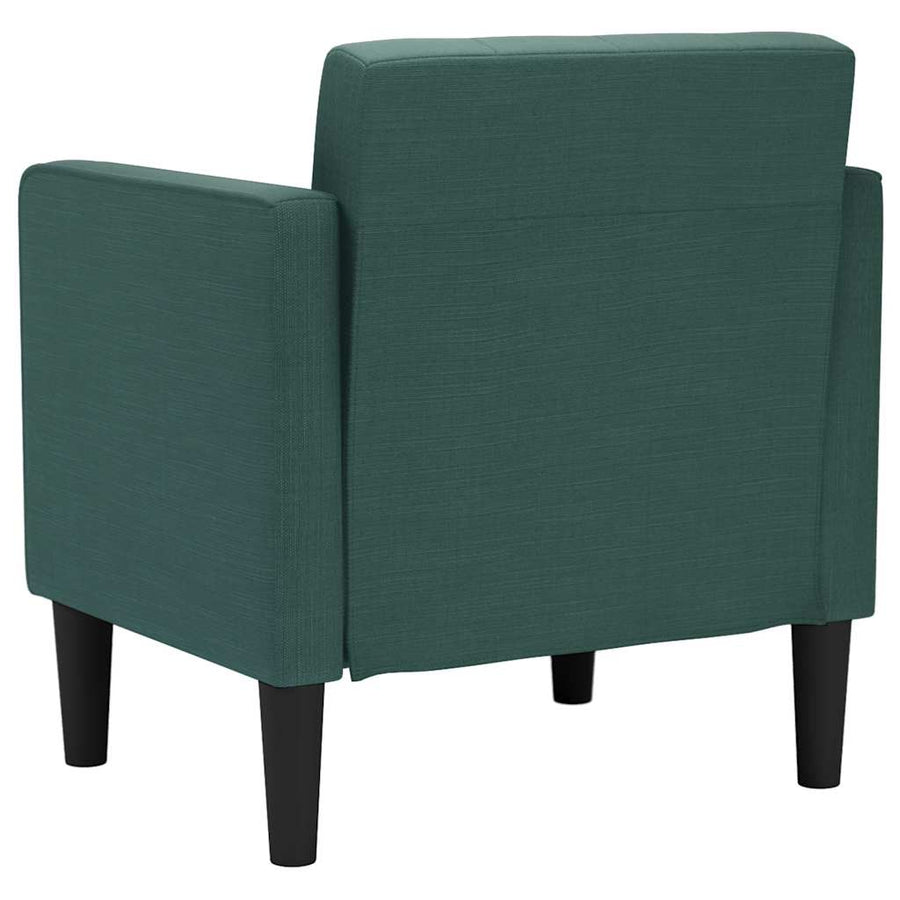 Fauteuil met armleuningen Donkergroen 53 cm Stof