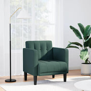 Fauteuil donkergroen 53 cm stof