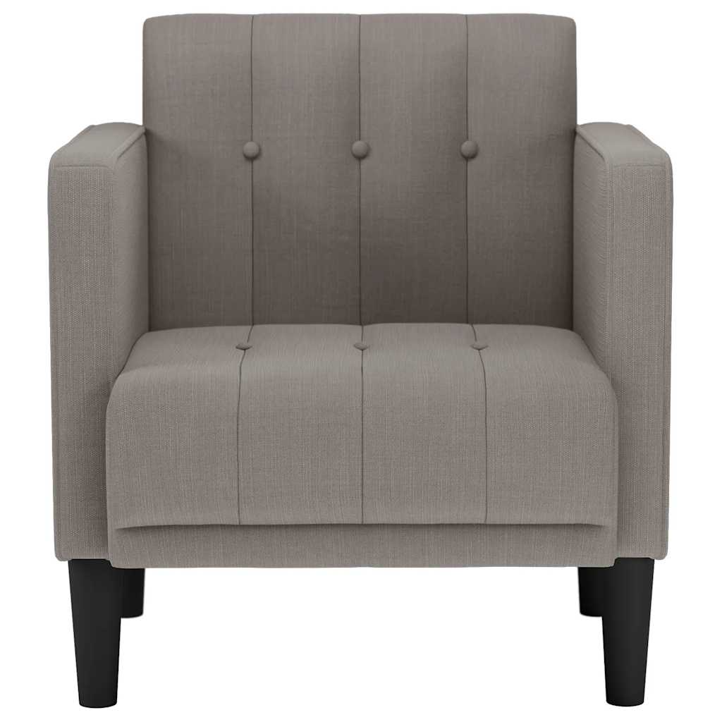 Fauteuil met armleuningen Taupe 53 cm Stof