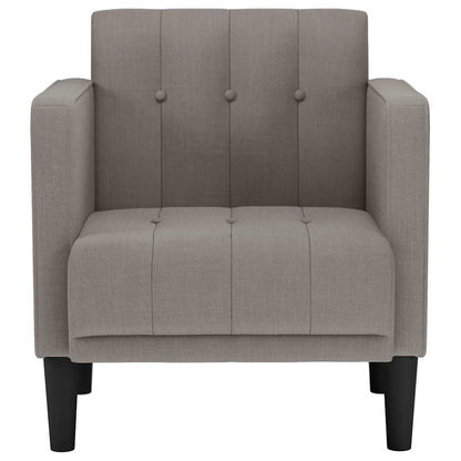 Fauteuil met armleuningen Taupe 53 cm Stof