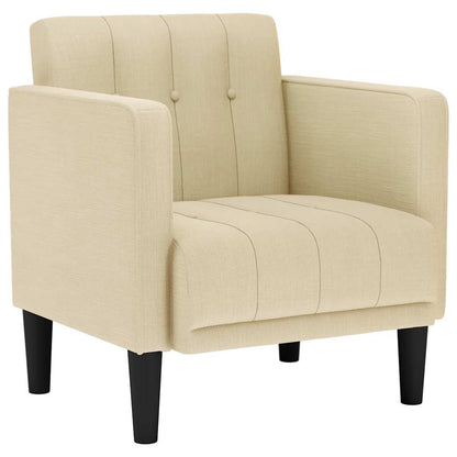 Fauteuil met armleuningen Crème 53 cm Stof