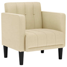Fauteuil met armleuningen Crème 53 cm Stof