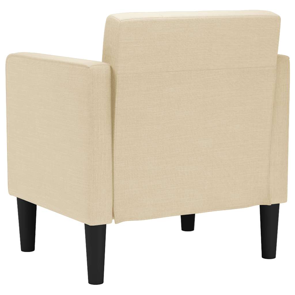 Fauteuil met armleuningen Crème 53 cm Stof
