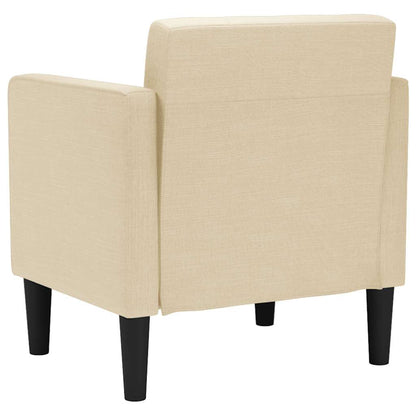 Fauteuil met armleuningen Crème 53 cm Stof