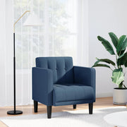Fauteuil blauw 53 cm stof