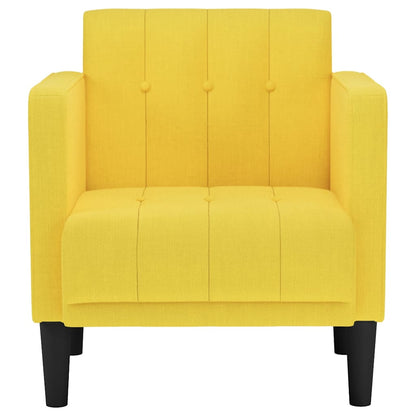 Fauteuil met armleuningen Lichtgeel 53 cm Stof
