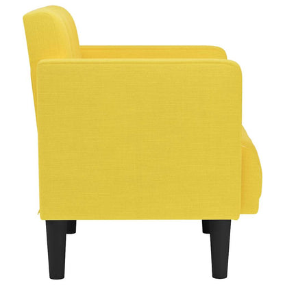 Fauteuil met armleuningen Lichtgeel 53 cm Stof