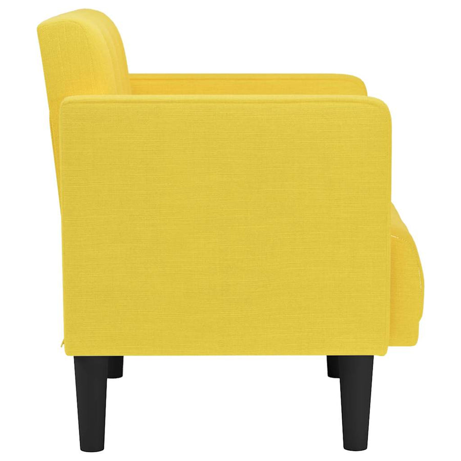 Fauteuil met armleuningen Lichtgeel 53 cm Stof