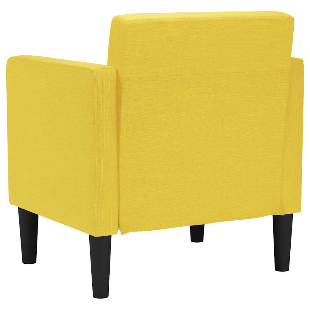 Fauteuil met armleuningen Lichtgeel 53 cm Stof