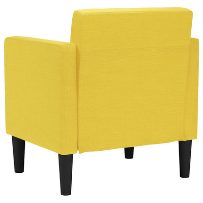 Fauteuil met armleuningen Lichtgeel 53 cm Stof
