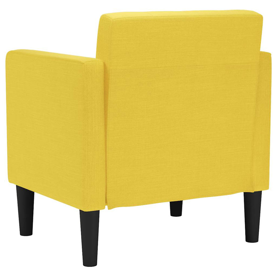 Fauteuil met armleuningen Lichtgeel 53 cm Stof