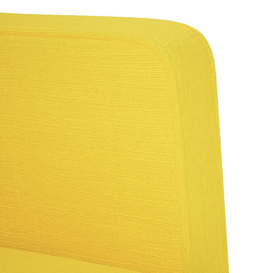 Fauteuil met armleuningen Lichtgeel 53 cm Stof