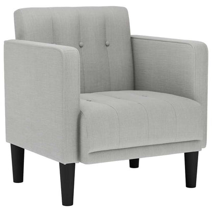 Fauteuil met armleuningen Wolkengrijs 53 cm Stof
