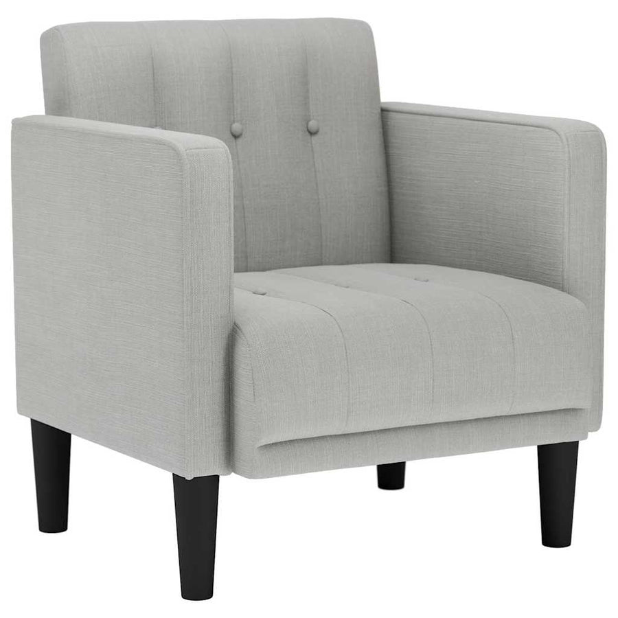 Fauteuil met armleuningen Wolkengrijs 53 cm Stof
