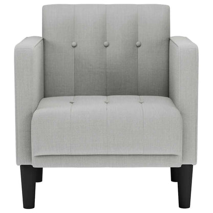 Fauteuil met armleuningen Wolkengrijs 53 cm Stof
