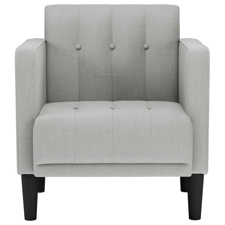 Fauteuil met armleuningen Wolkengrijs 53 cm Stof