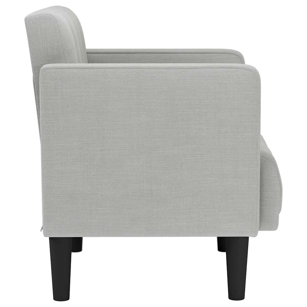 Fauteuil met armleuningen Wolkengrijs 53 cm Stof