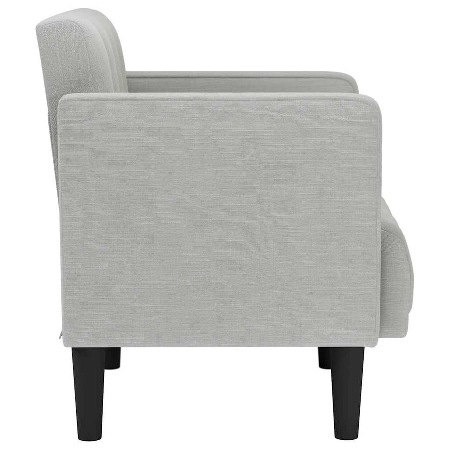 Fauteuil met armleuningen Wolkengrijs 53 cm Stof