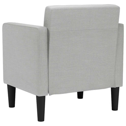 Fauteuil met armleuningen Wolkengrijs 53 cm Stof
